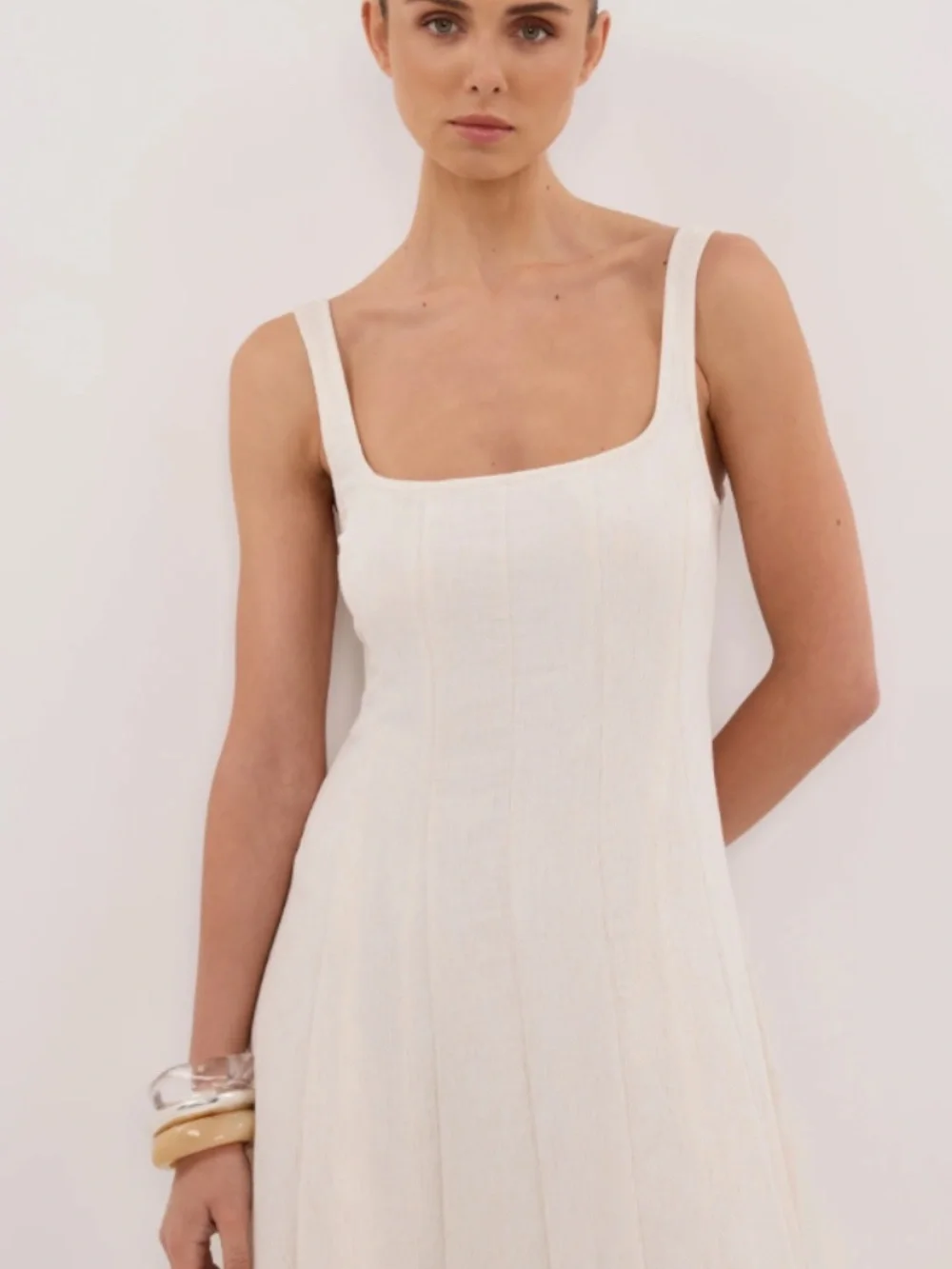Dissh Canne Cream Midi Dress. Size 10. NWT - Picture 2 of 8